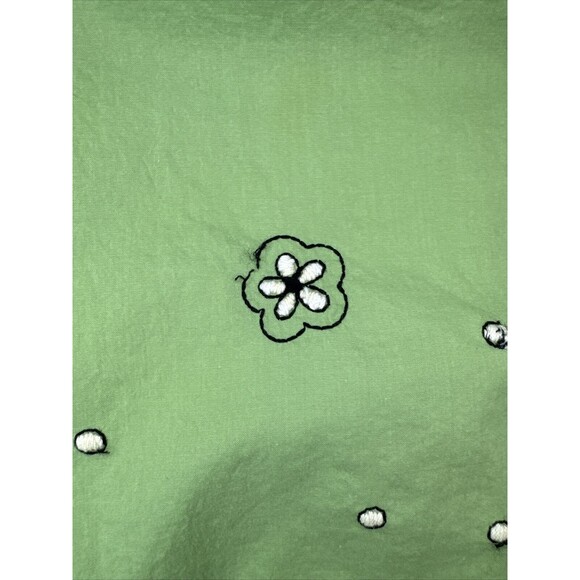 ISO Anthropologie Odille Green Italia Embroidered Faux Wrap Apron Skirt 2005 - Picture 13 of 16